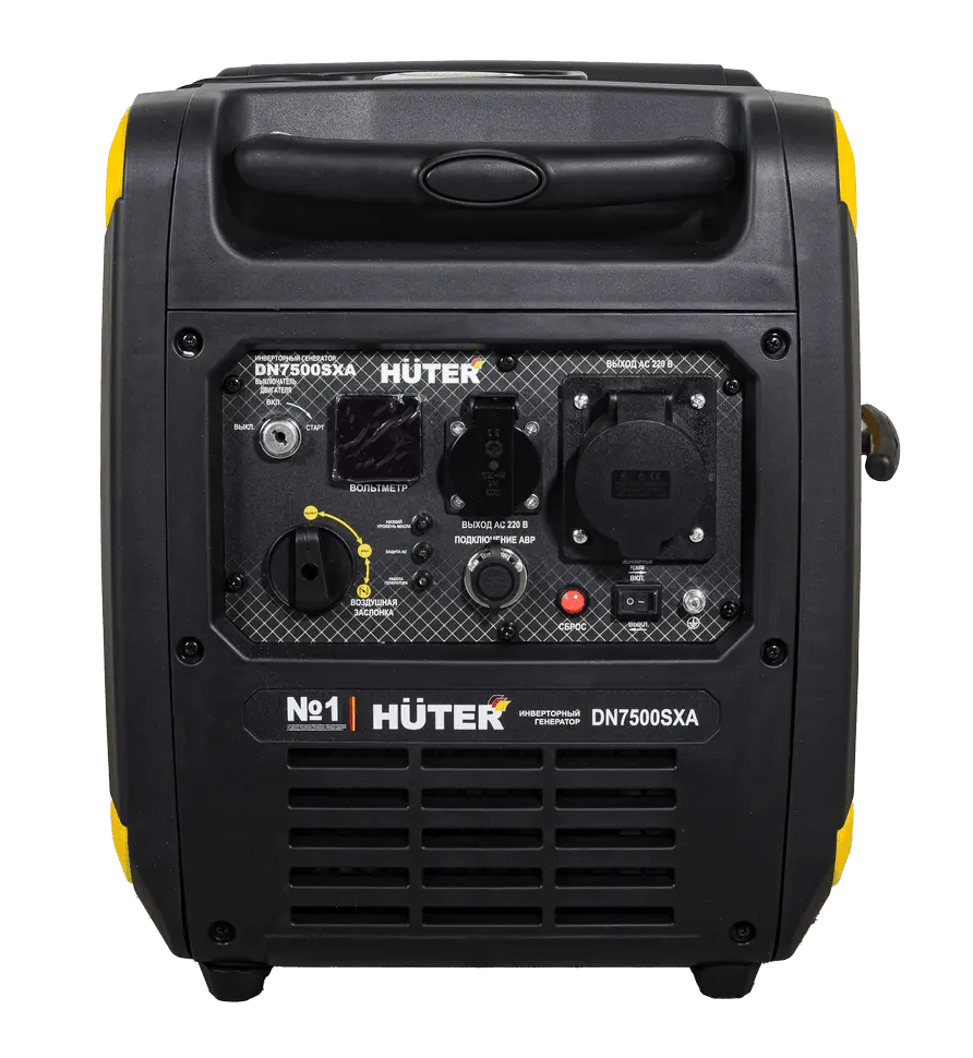 Генератор Huter DN7500SXA - панель управления