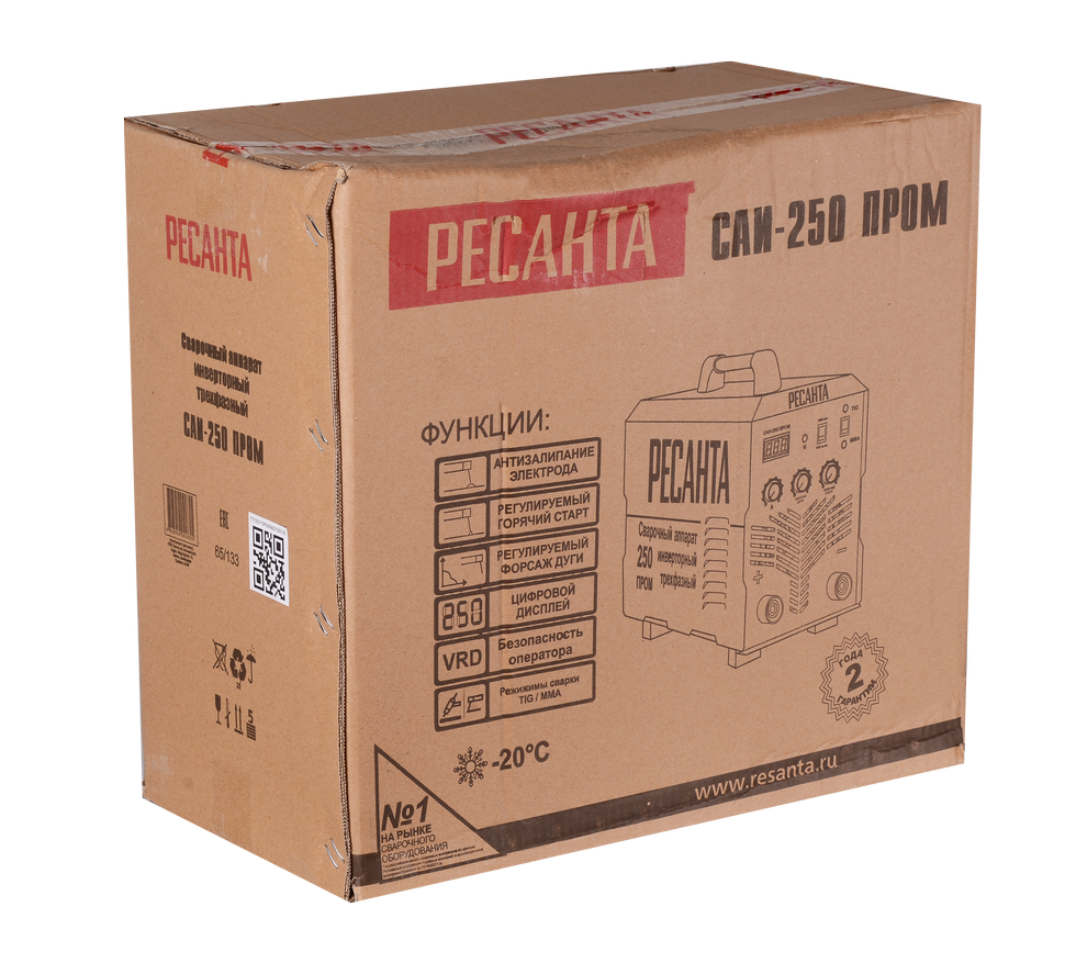 Сварочный аппарат инверторный Ресанта САИ-250 ПРОМ 