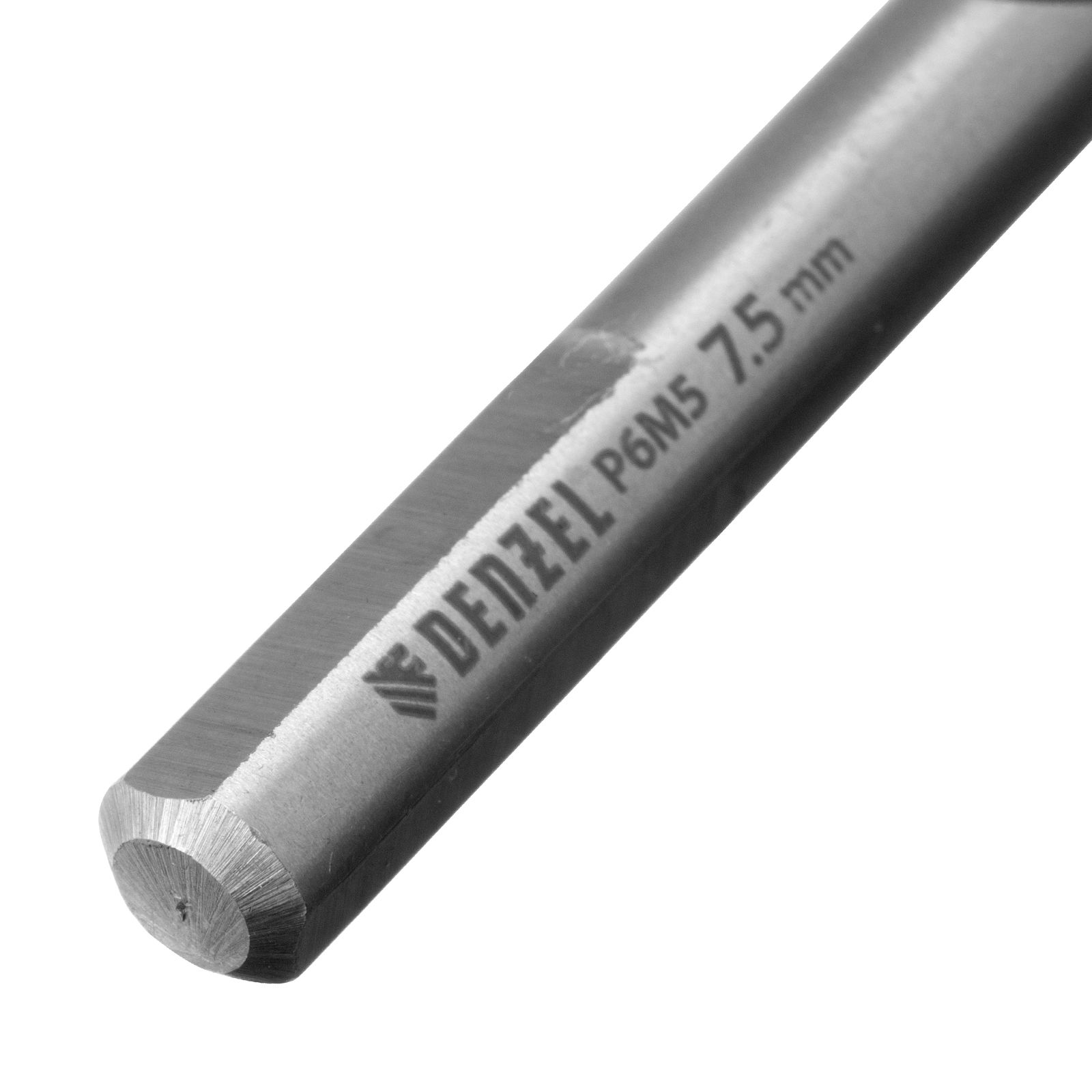 Сверло спиральное по металлу 7,5 x 109 мм, Р6М5, Golden Tip  Denzel 