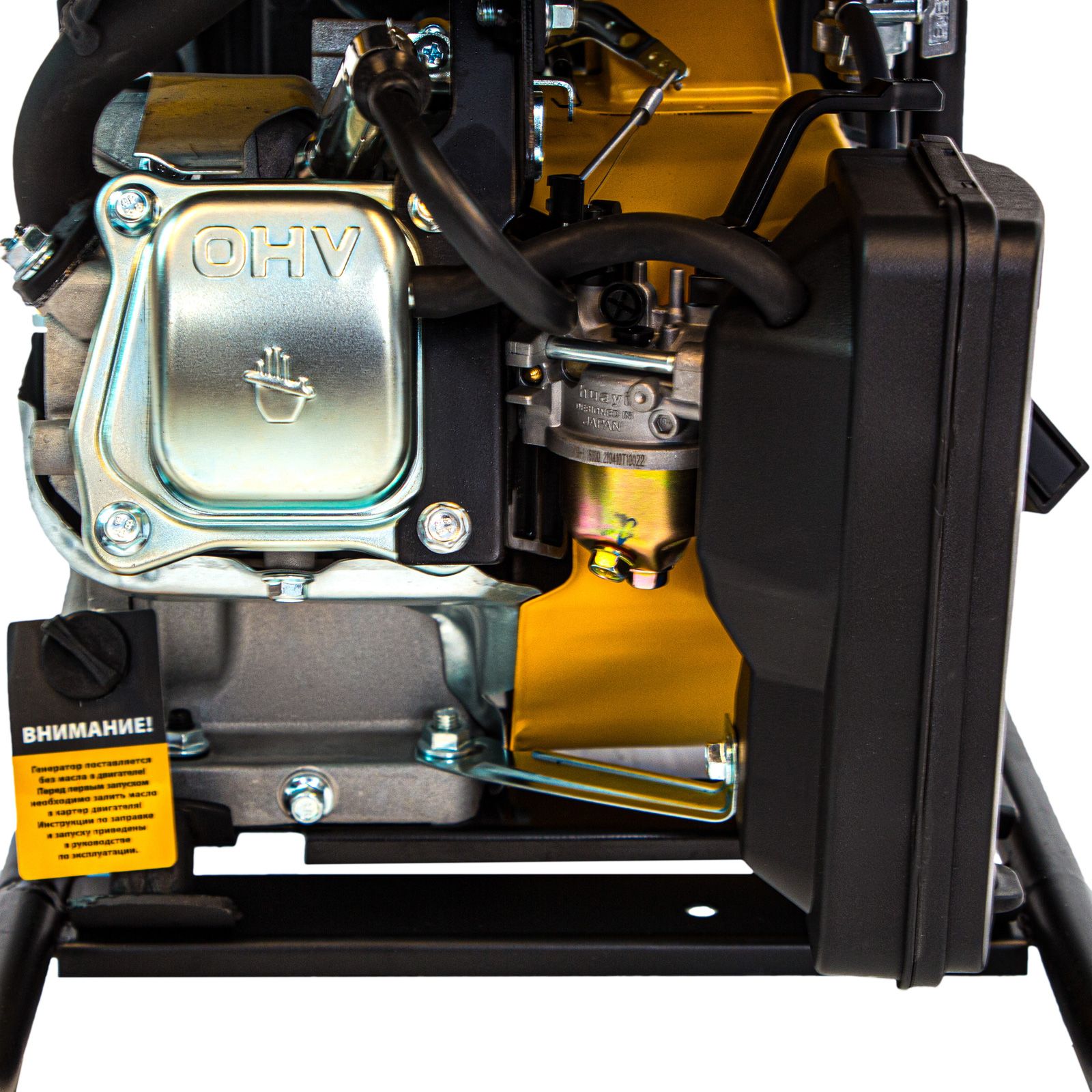 Генератор инверторный GT-2500iF, 2.5 кВт, 230 В, бак 5 л, открытый корпус, ручной старт Denzel 