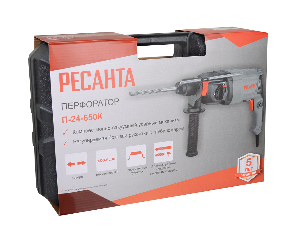 Перфоратор Ресанта П-24-650К 
