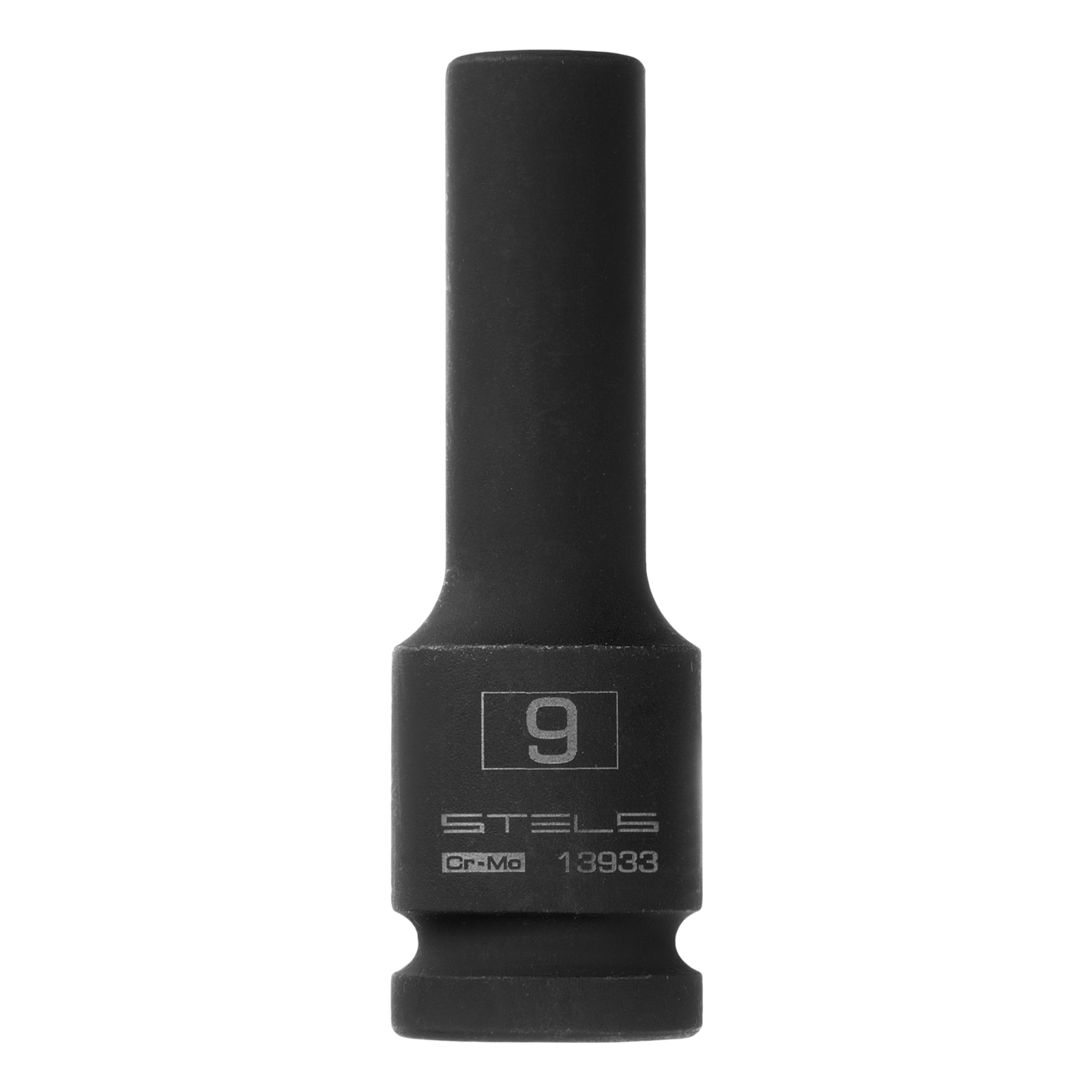 Головка ударная удлиненная шестигранная, 9 мм, 1/2, CrMo Stels 