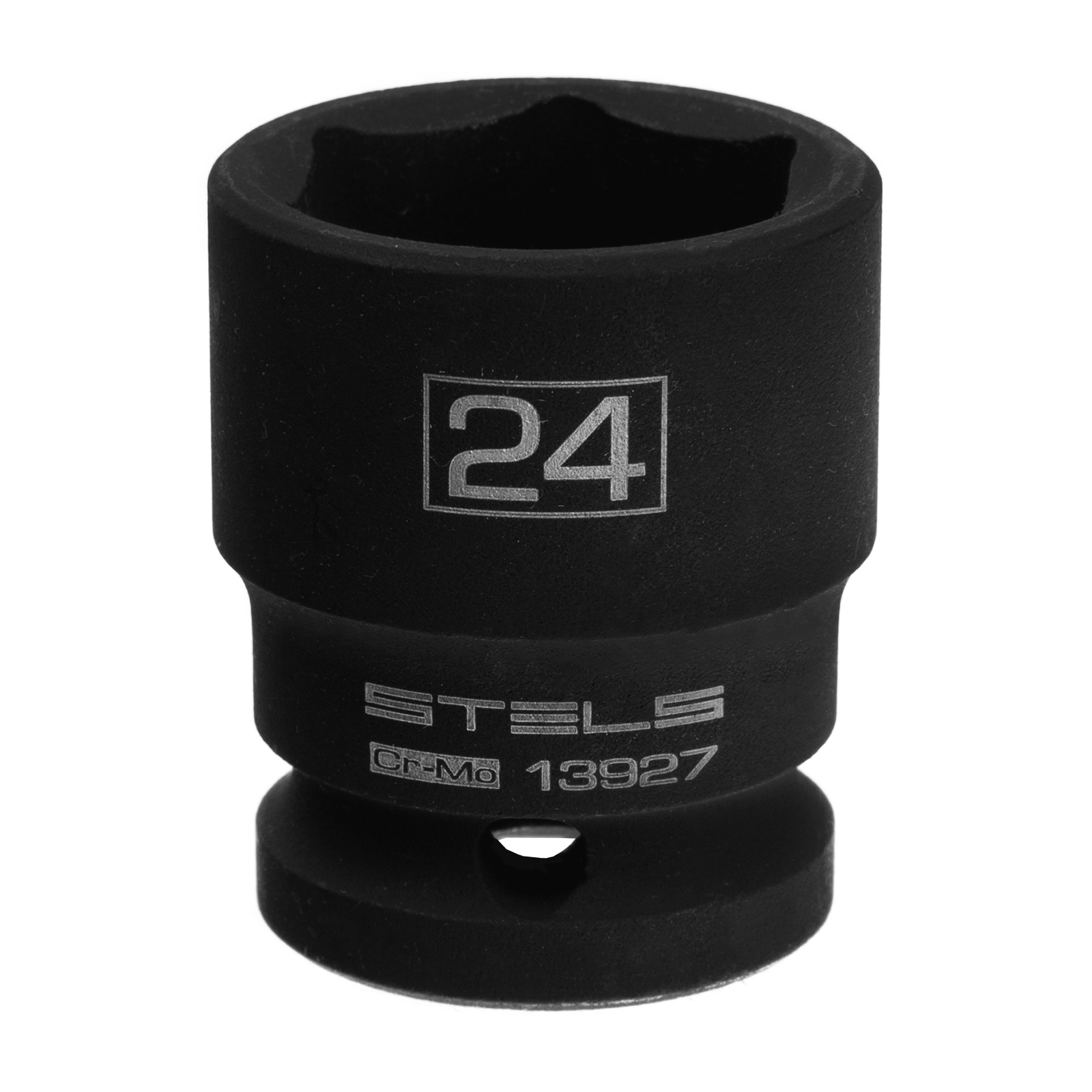 Головка ударная шестигранная, 24 мм, 1/2, CrMo Stels 