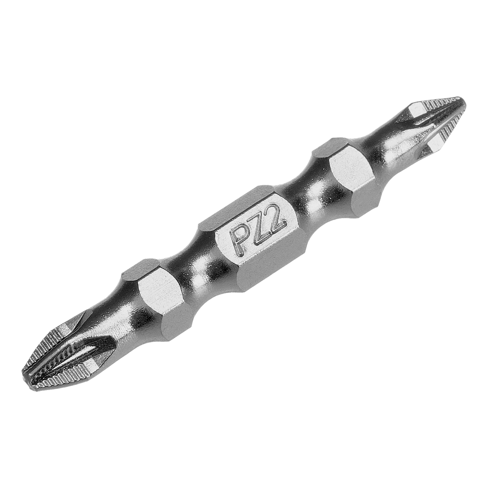 Бита двухстор., PZ2-PZ1х45мм, сталь S2, 10шт. Gross 