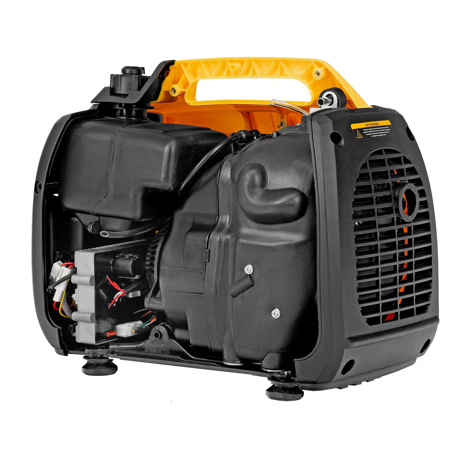 Генератор инверторный GT-1200iS, 1.2 кВт, 230 В, бак 2.4 л, закрытый корпус, ручной старт Denzel 
