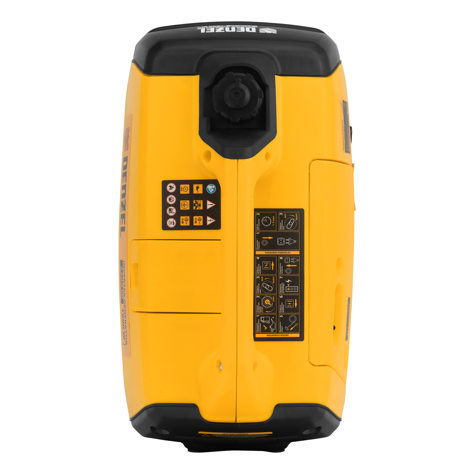 Генератор инверторный GT-2200iS, 2.2 кВт, 230 В, бак 4 л, закрытый корпус, ручной старт Denzel 