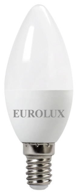 Лампа светодиодная EUROLUX LL-E-C37-7W-230-4K-E14 