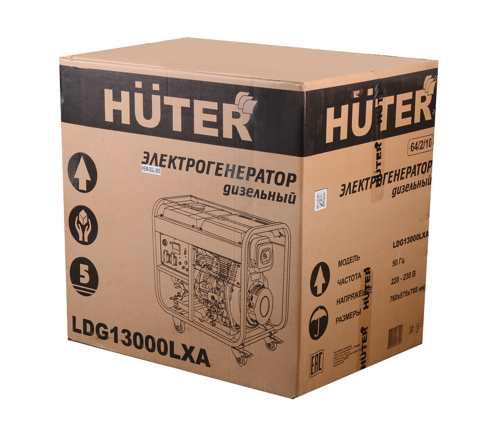 Электрогенератор дизельный LDG 13000LXА Huter 64/2/10 