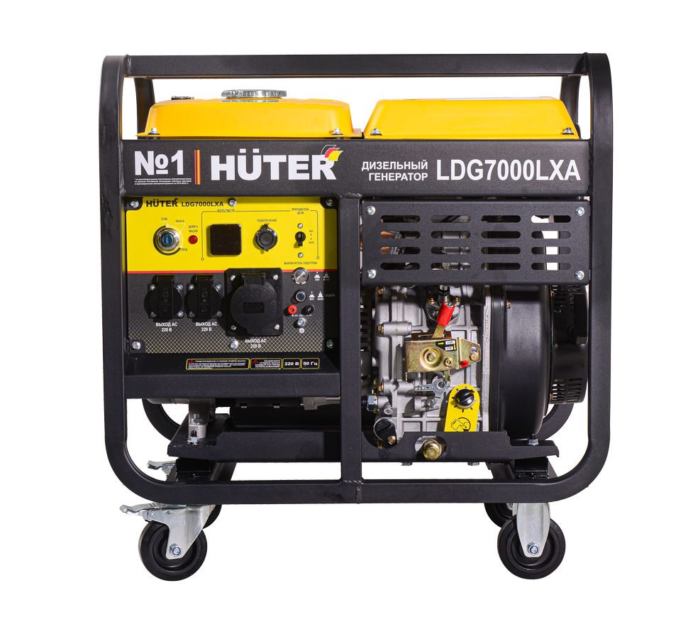 Электрогенератор дизельный LDG 7000LXА Huter 64/2/8 