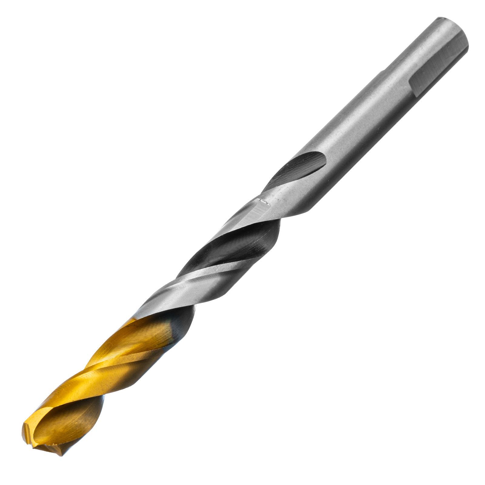 Сверло спиральное по металлу 10 x 133мм, Р6М5, Golden Tip, многогранная заточка Denzel 