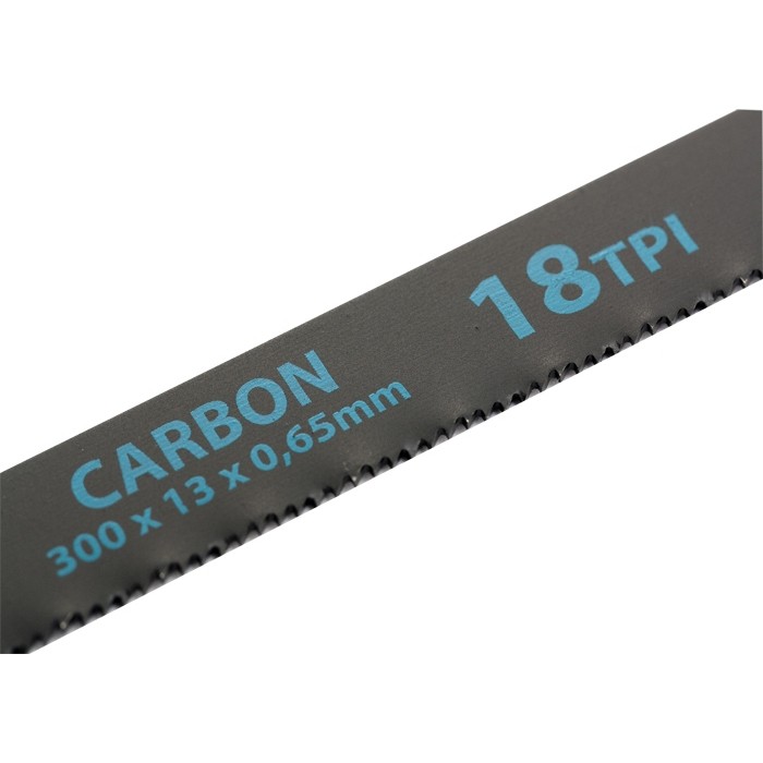 Полотна для ножовки по металлу, 300 мм, 18 TPI, Carbon, 2 шт Gross 
