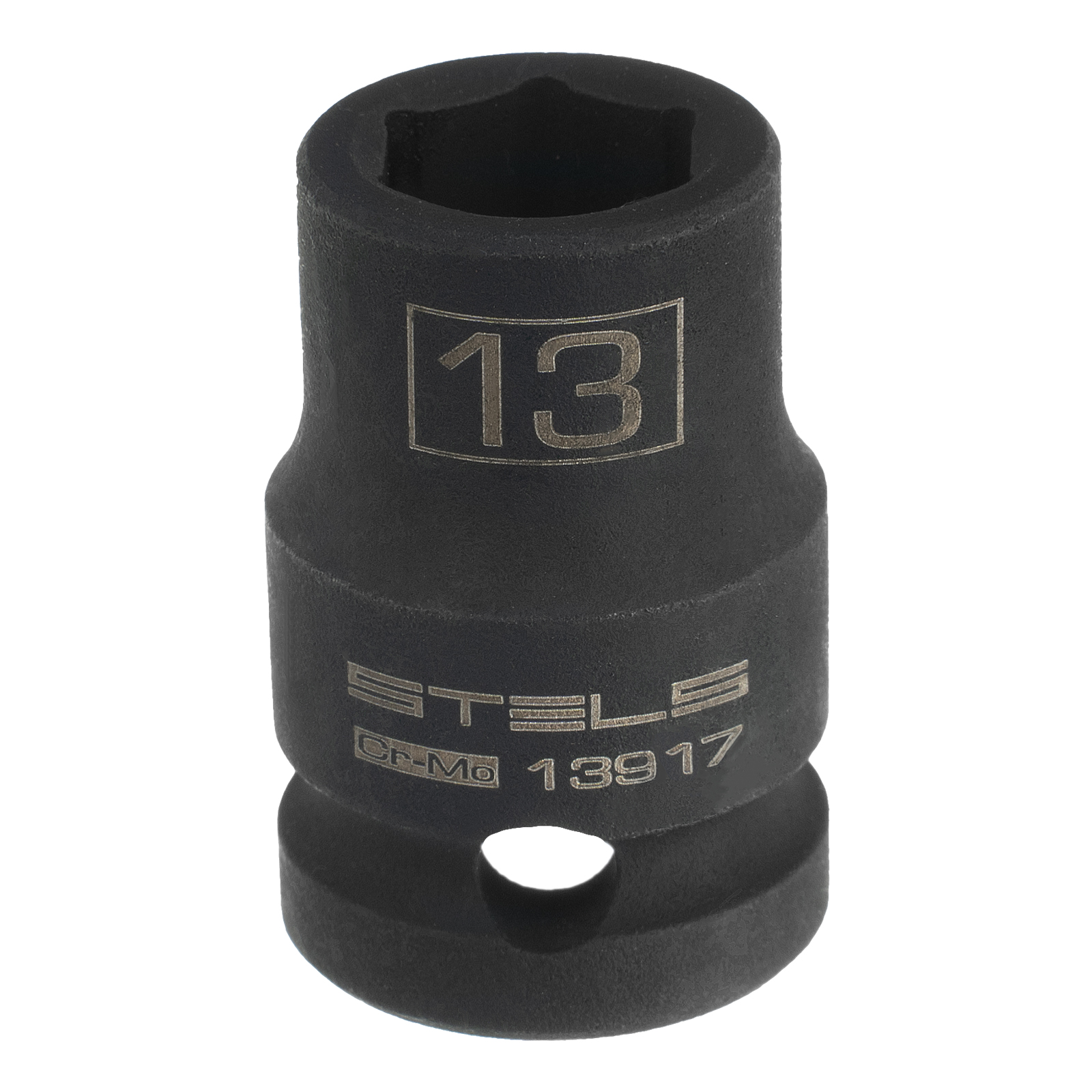 Головка ударная шестигранная, 13 мм, 1/2, CrMo Stels 