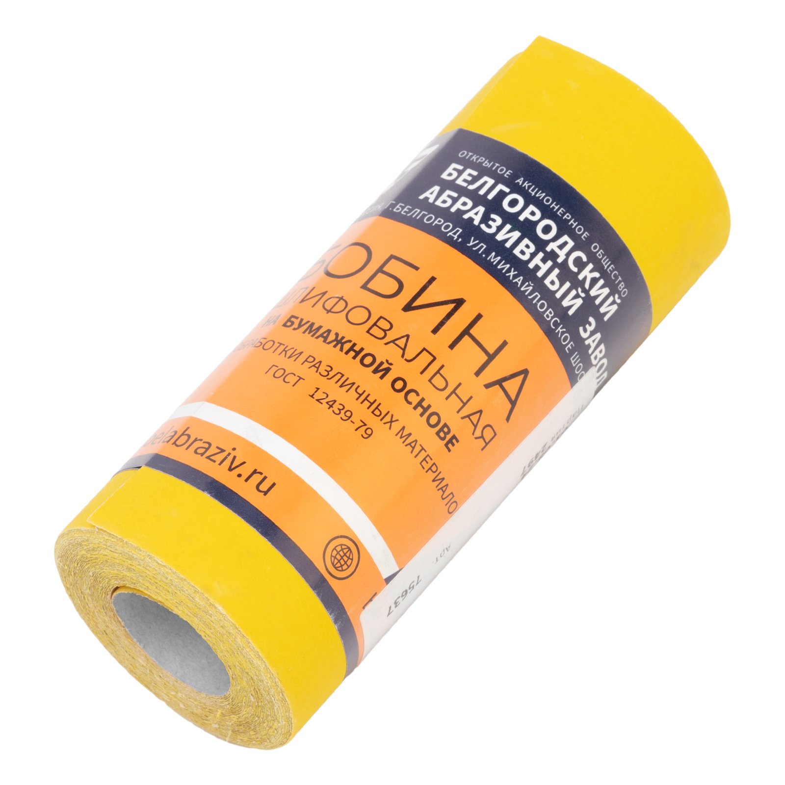 Шкурка на бумажной основе,LP41C,зерн.Р400,мини-рулон(бобина шлифовальная)115мм х 5м БАЗ 