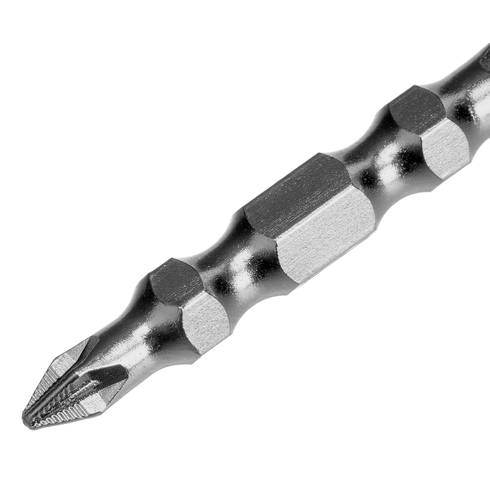 Бита двухстор., PZ2-PZ1х45мм, сталь S2, 10шт. Gross 