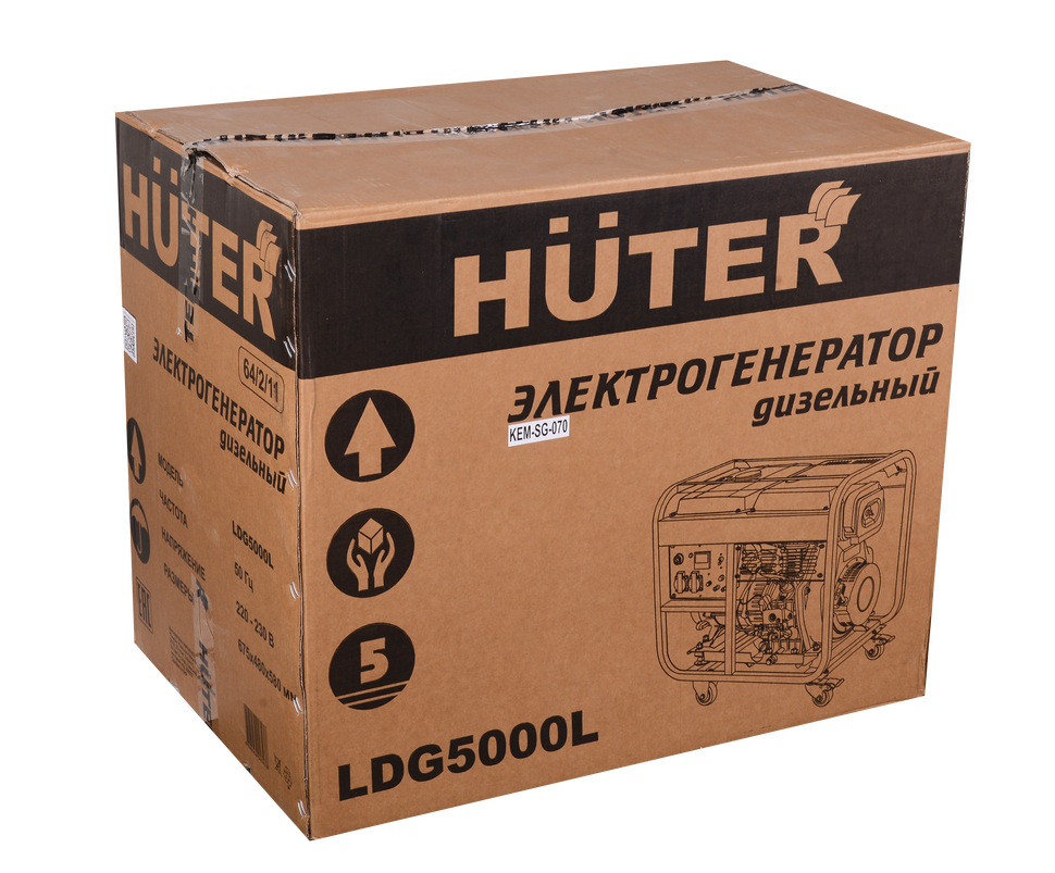 Электрогенератор дизельный LDG 5000L Huter 64/2/11 