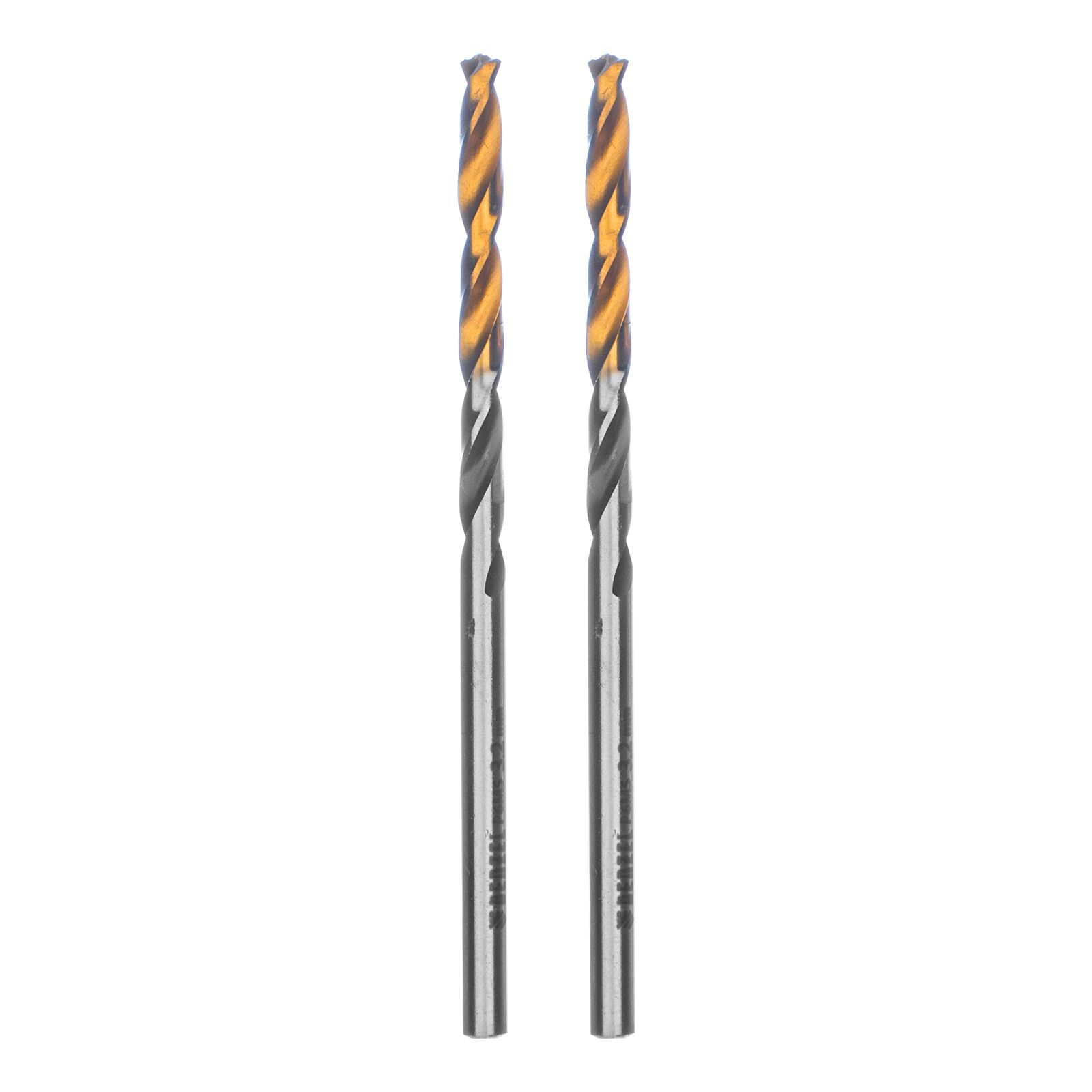 Сверло спиральное по металлу 3,2 x 65мм, Р6М5, Golden Tip, многогранная заточка, 2шт. Denzel 