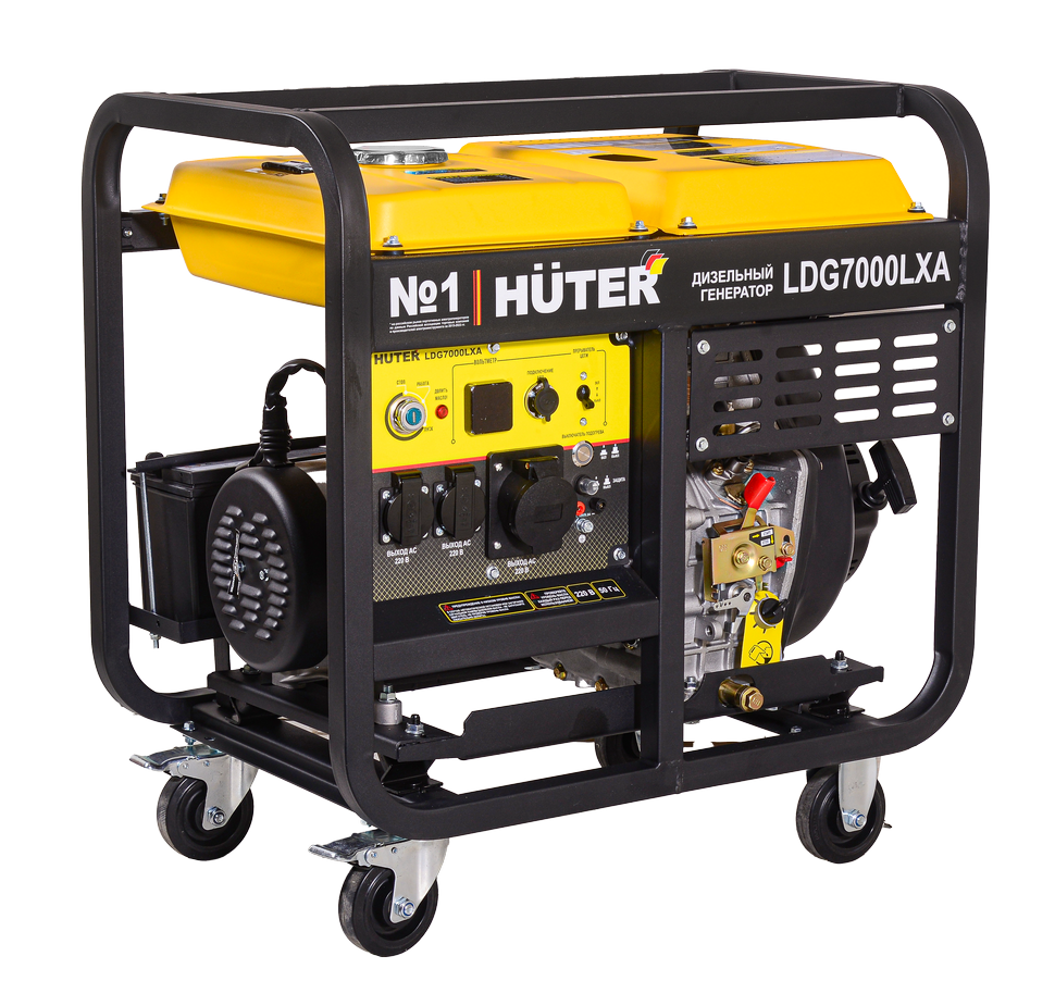 Электрогенератор дизельный LDG 7000LXА Huter 64/2/8 