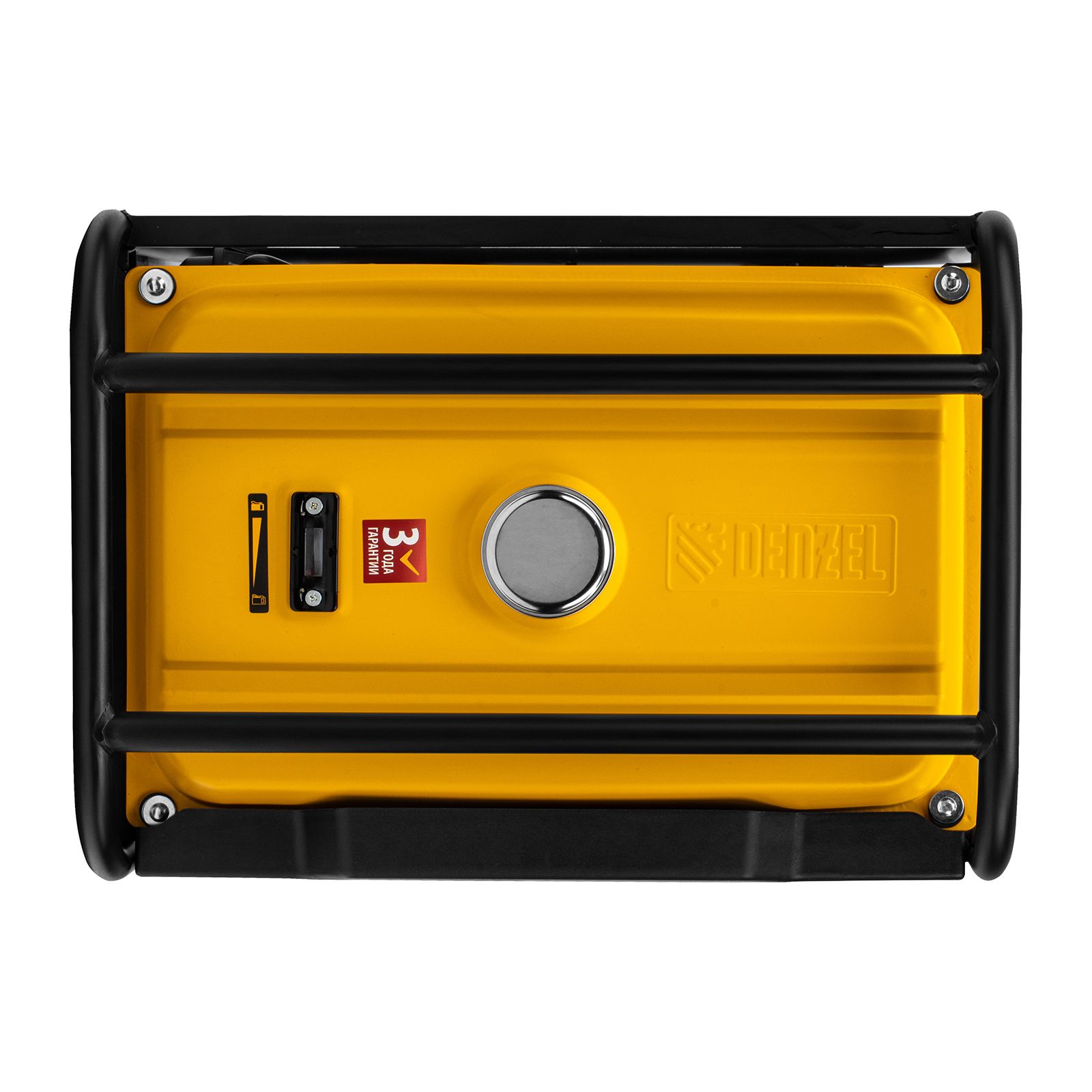 Генератор бензиновый PS 25, 2.5 кВт, 230 В, 15 л, ручной стартер Denzel 